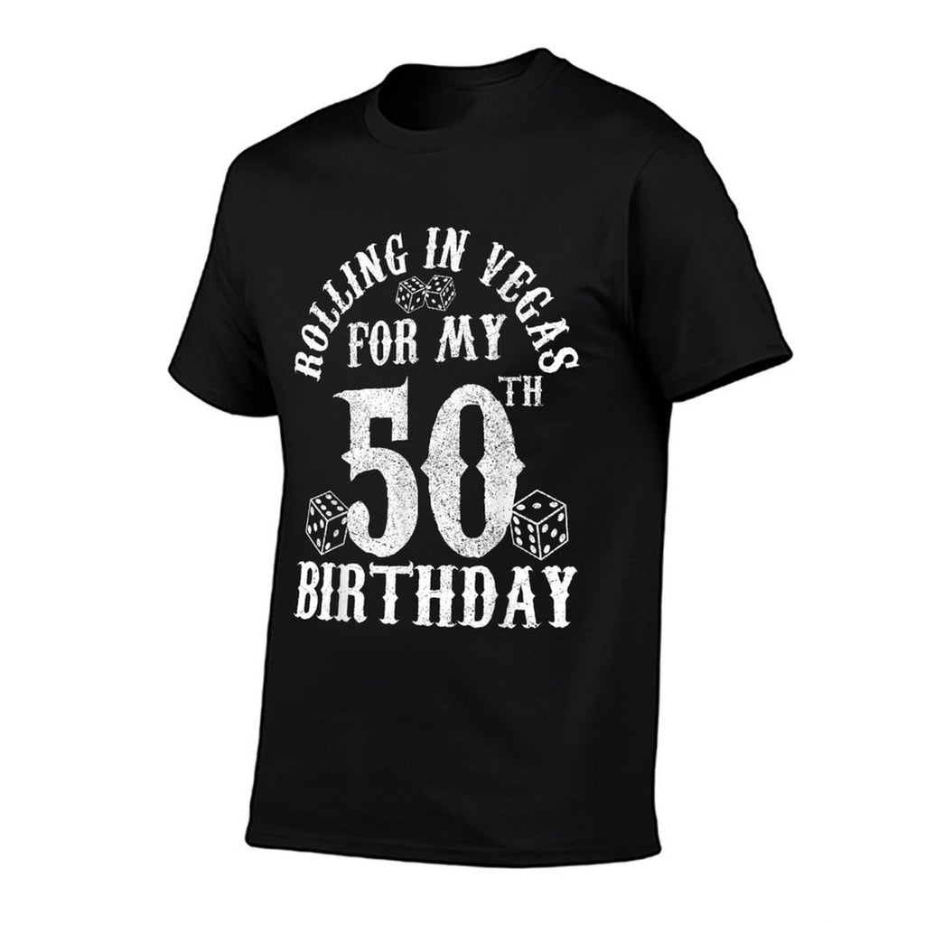 50th Birthday Las Vegas Trip Rolling Dice Gambling Gift  Vintage-inspired T-Shirt