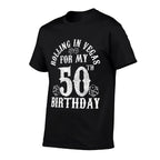 50th Birthday Las Vegas Trip Rolling Dice Gambling Gift  Vintage-inspired T-Shirt