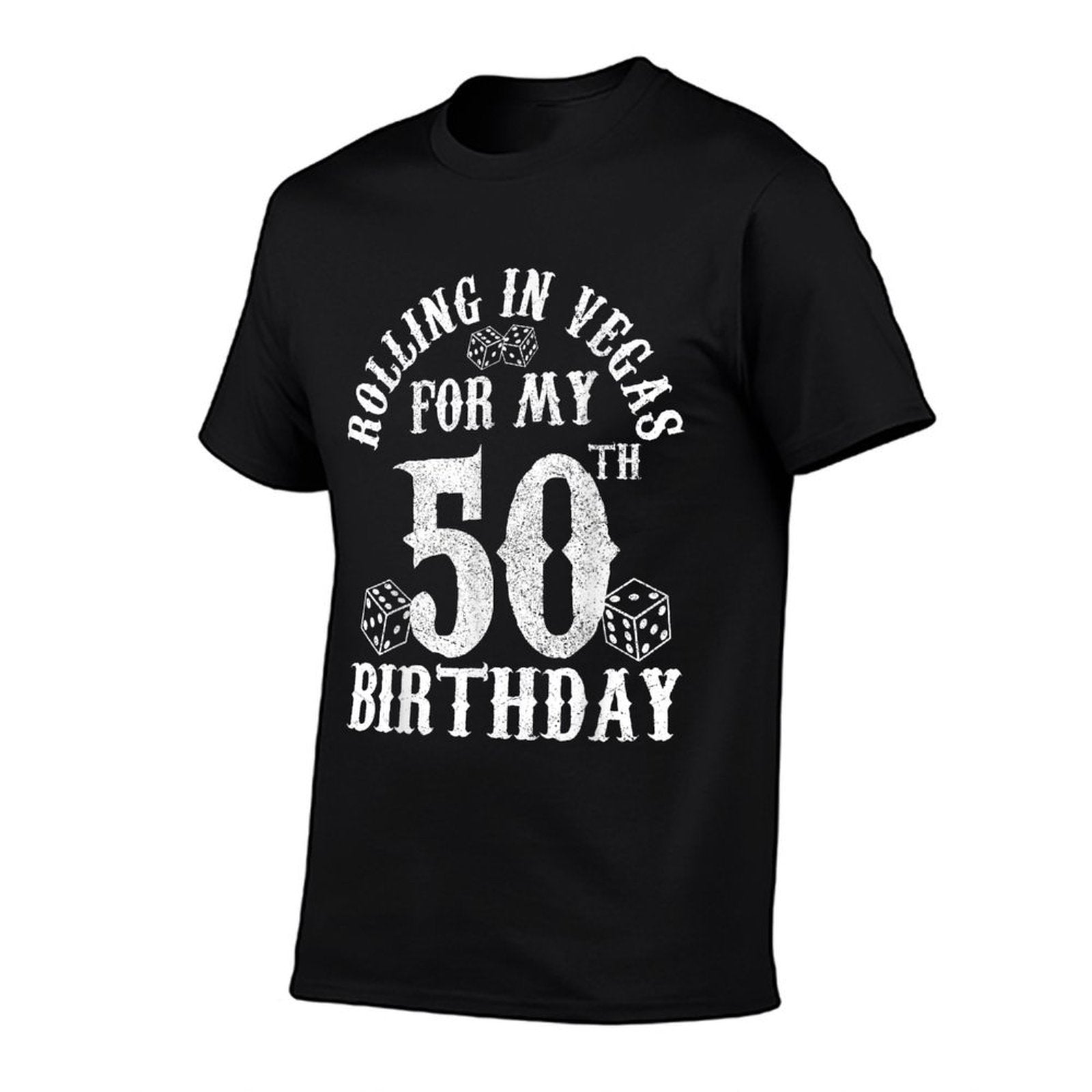 50th Birthday Las Vegas Trip Rolling Dice Gambling Gift  Vintage-inspired T-Shirt