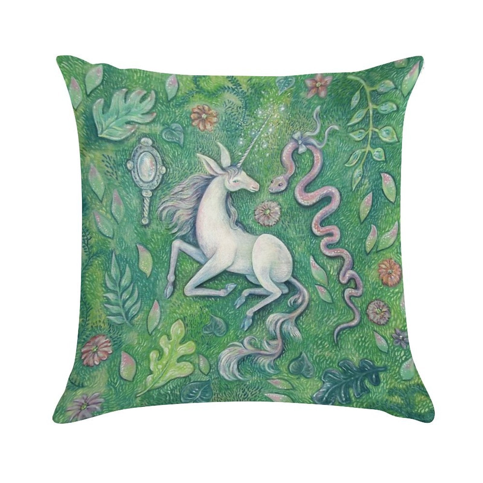 Unicorn Magic Soft Short Plush Fabric Throw Pillow