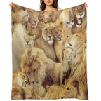 Lions Lightweight Throw Blanket