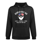 Cheer Dad Bearded Definition Cheerleading Funny Adjustable Hood Hoodie