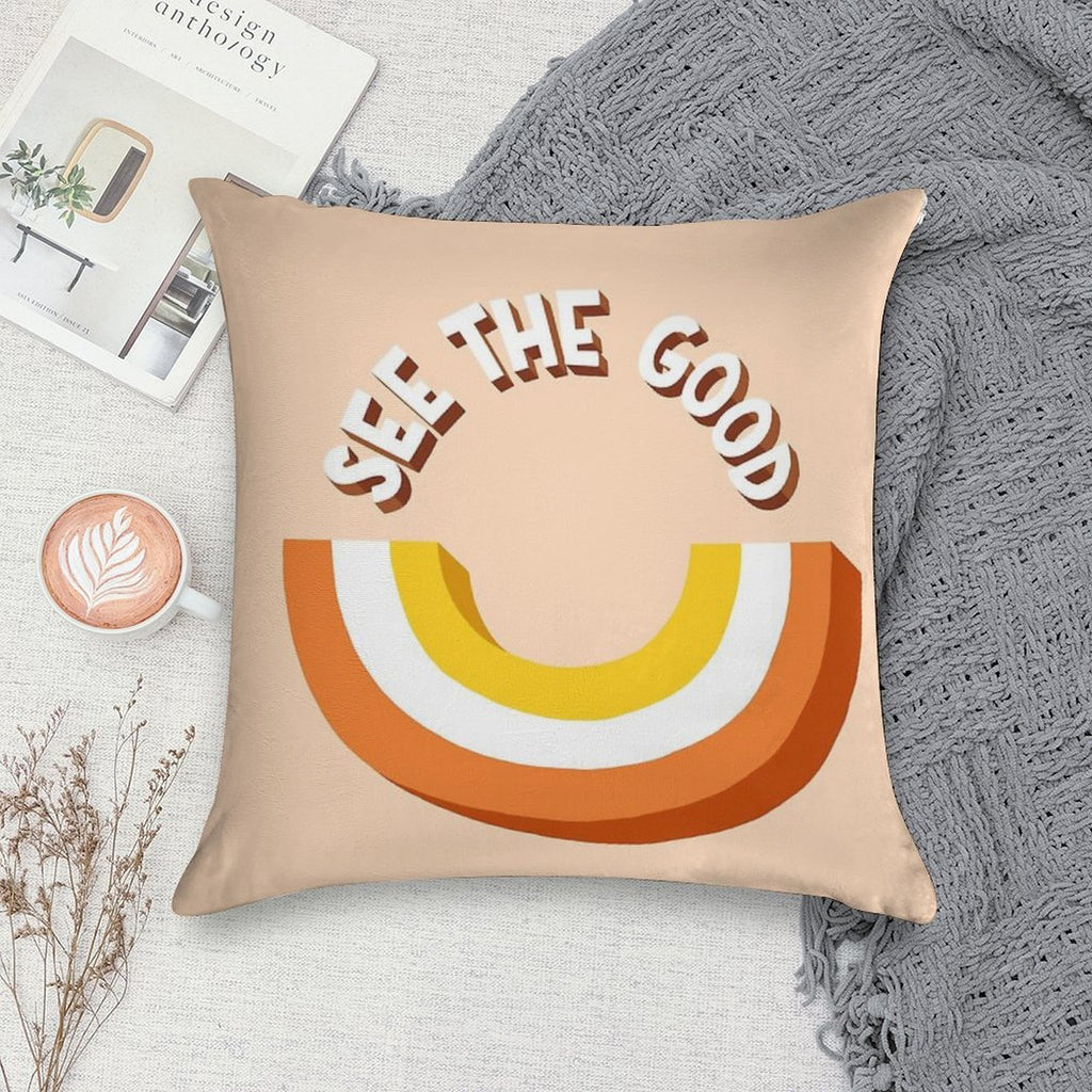 See The Good Rainbow Soft Luxury Feel Throw Pillow