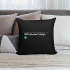68 St Hunter College Station Soft High-Density Material Throw Pillow