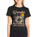 Retro Wranglin&#39; Feral Children Raccoon 90s Western  Versatile T-Shirt