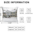 Elvis Presley Graceland in The Snow Soft Skin-Friendly Throw Pillow
