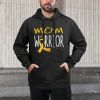 Childhood Cancer Awareness Mom of A Warrior Casual Wear Hoodie