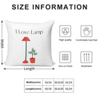 I Love Lamp Soft Multiple Sizes Throw Pillow