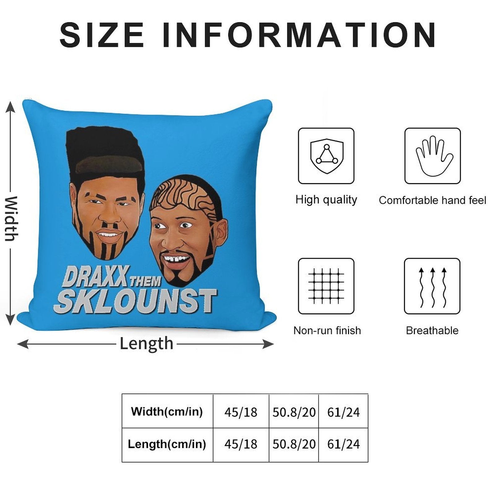 Key & Peele Draxx Them Sklounst Soft Warmth Comfort Throw Pillow
