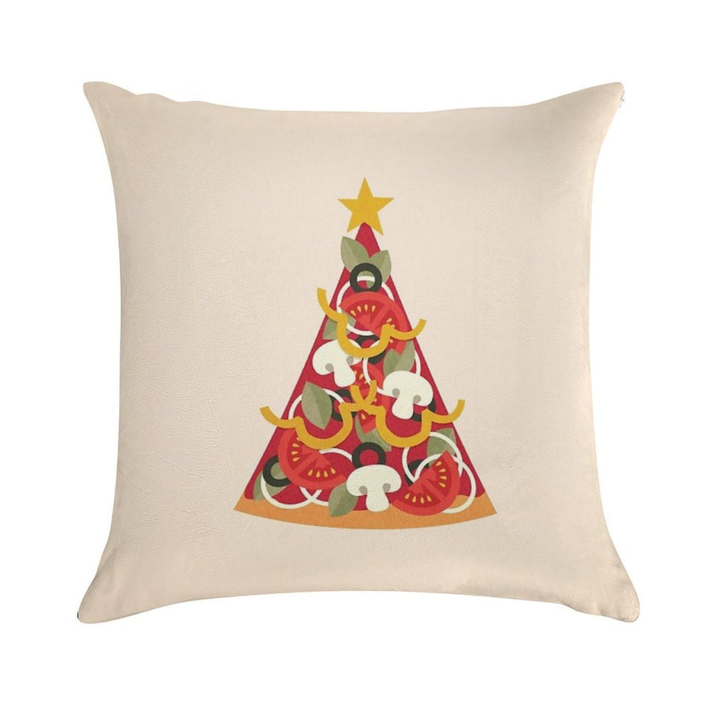 Pizza on Earth - Vegetarian Version Soft Skin-Friendly Throw Pillow
