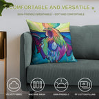 Beach Rooster Soft High-Density Material Throw Pillow