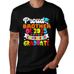 Proud Brother Of 2025 Kindergarten Graduate Graduation  Fade-proof Color T-Shirt