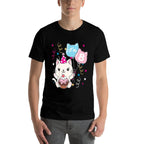 Kids 8th Kitten Birthday Girl Cat Theme for 8 (eight) Year Old  Trendy Pattern T-Shirt