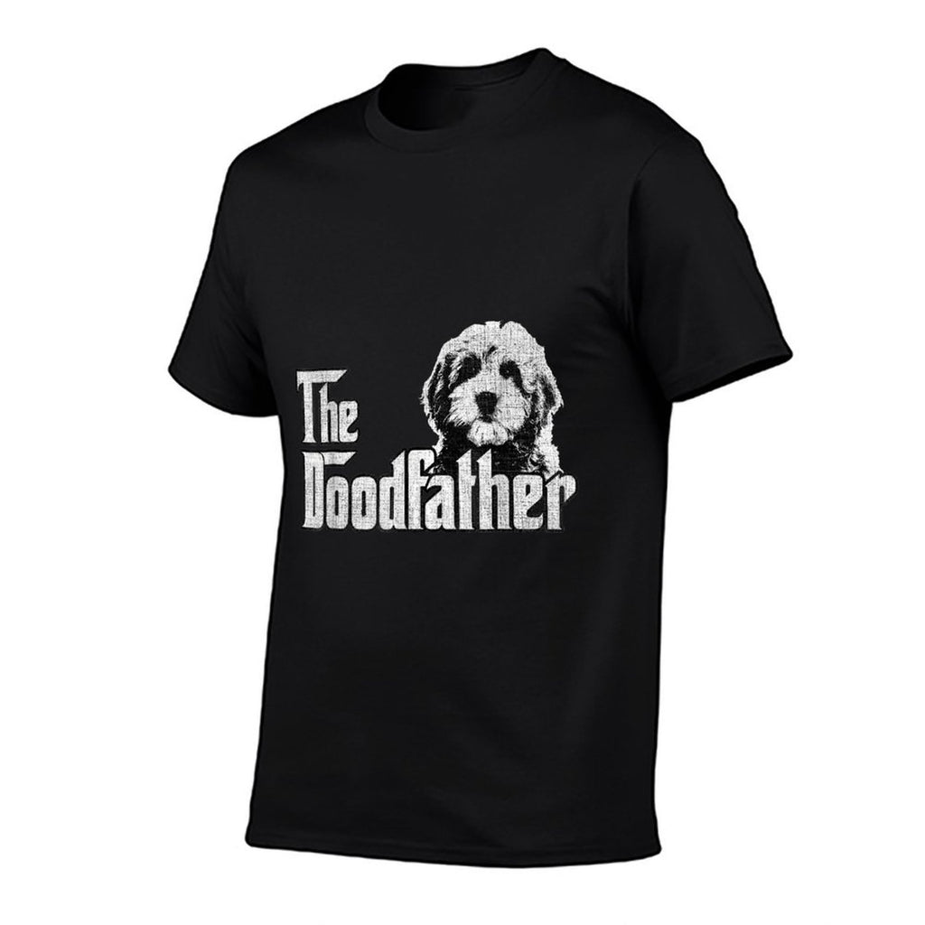 Mens The Doodfather Goldendoodle Dog Doodle Dad Fathers Day  Odor-resistant T-Shirt