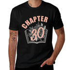 Chapter 30 Birthday Women Book Lover 30th Birthday  Rolled Sleeves T-Shirt