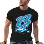 23 Drip Powder Blue 9s Matching For Men Women  Odor-resistant T-Shirt