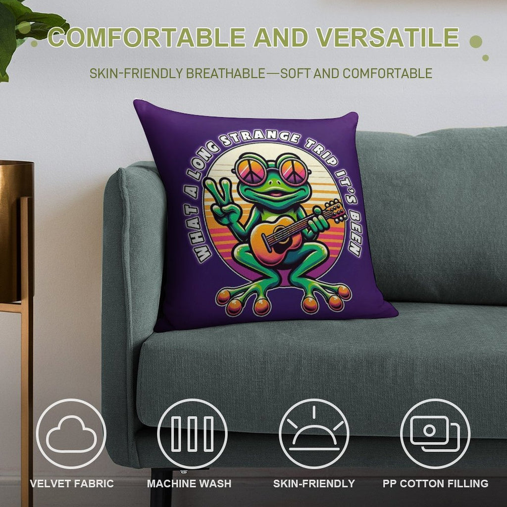 What A Long Strange Trip Soft Gift Ready Throw Pillow