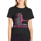 I Am A Gymnast Gymnastics Girls Boys Women Men Retro Sports  Affordable Price T-Shirt