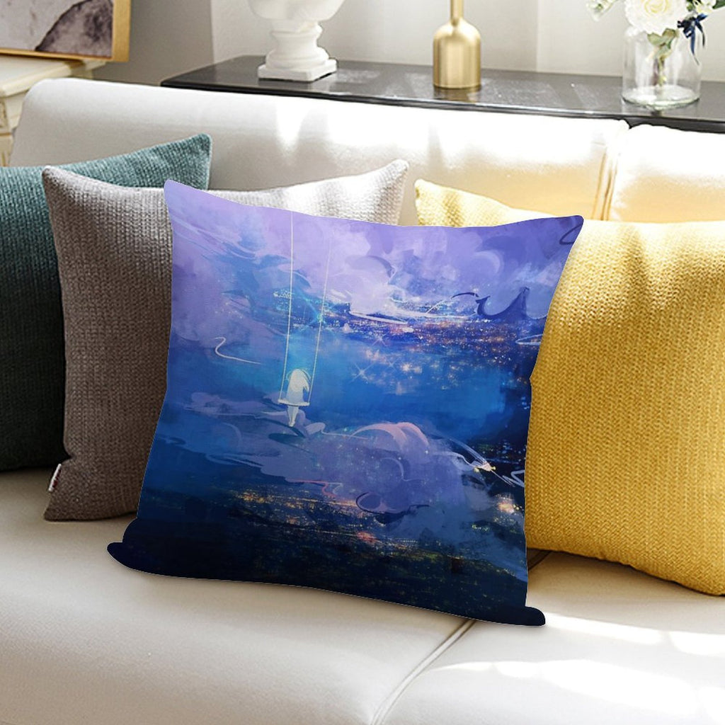 Above The Clouds Soft Easy Maintenance Throw Pillow