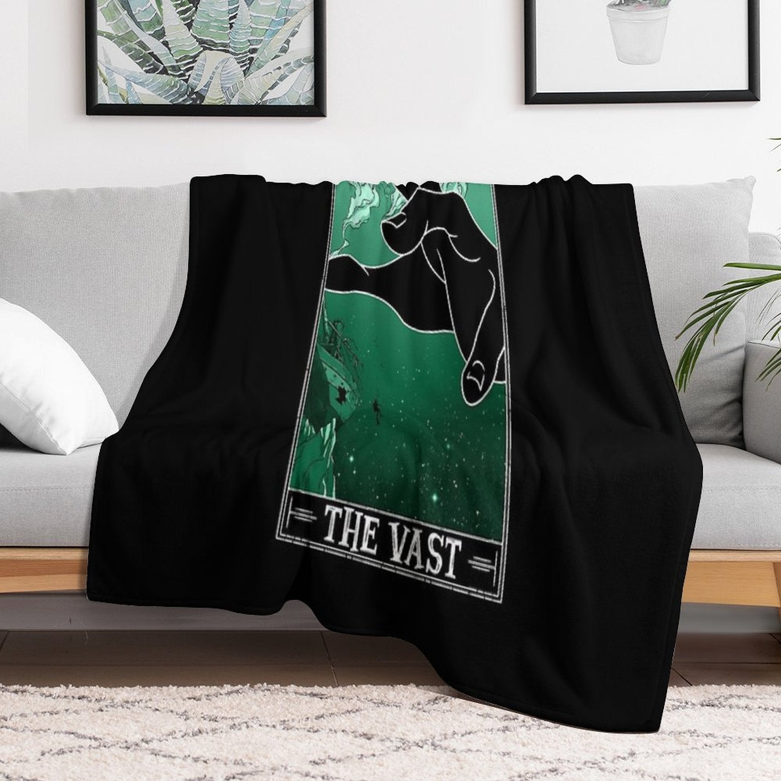 The Vast Tarotesque - (Dark) Versatility Throw Blanket