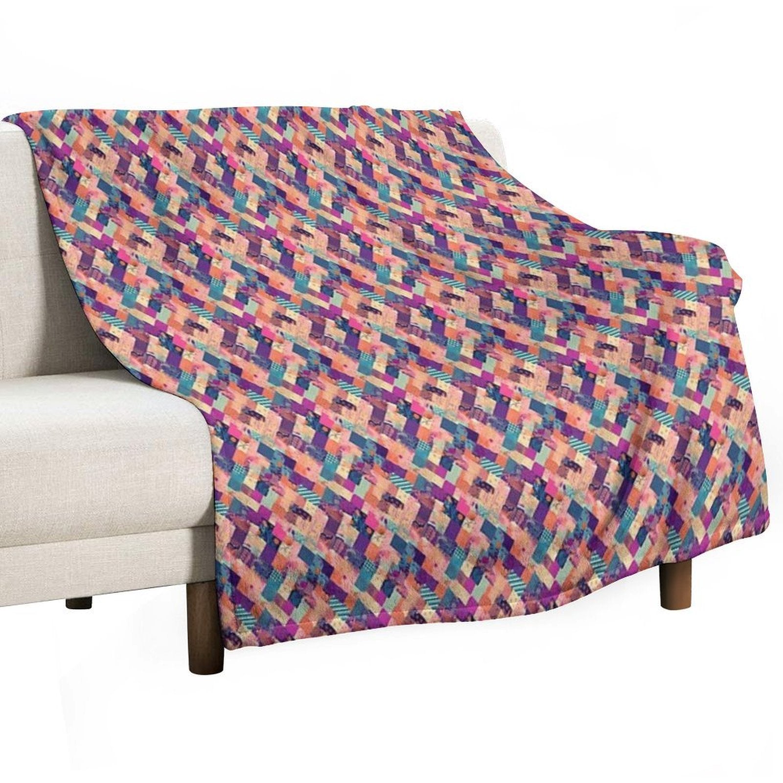 Patchwork Premium Throw Blanket