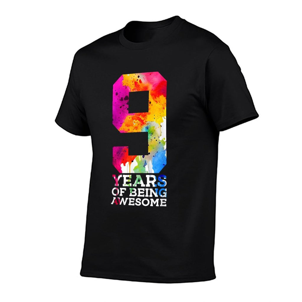 9 YEARS OF BEING AWESOME 9TH BIRTHDAY  Stretchy T-Shirt