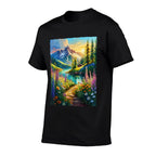 Flowers And Landscape  Vintage-inspired T-Shirt