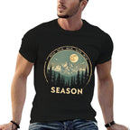 Hoa Hoa Hoa Hoa Hoa Cozy Season Twilight Lover Pine Forest  Trendy Pattern T-Shirt