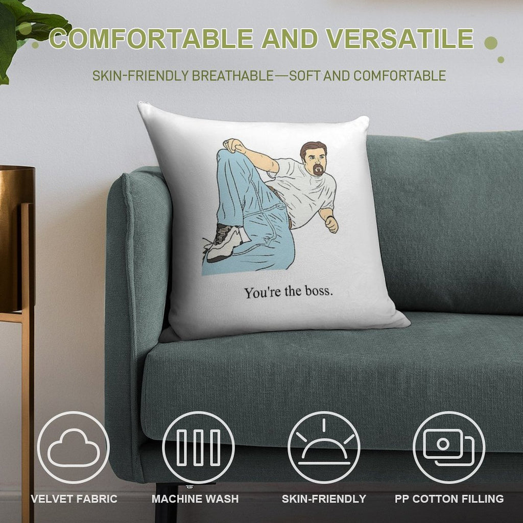 David Brent  You're The Boss Soft Easy Maintenance Throw Pillow