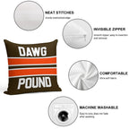 Dawg Pound Soft Home Decor Throw Pillow
