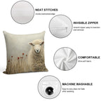 Bonny The Sheep Soft Skin-Friendly Throw Pillow