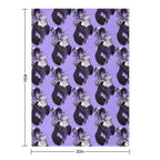 Shroomie Black Sapphire Cookie Gift-ready Throw Blanket