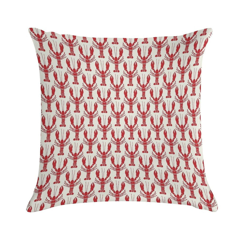 Nautical Lobsters Soft Washable Throw Pillow