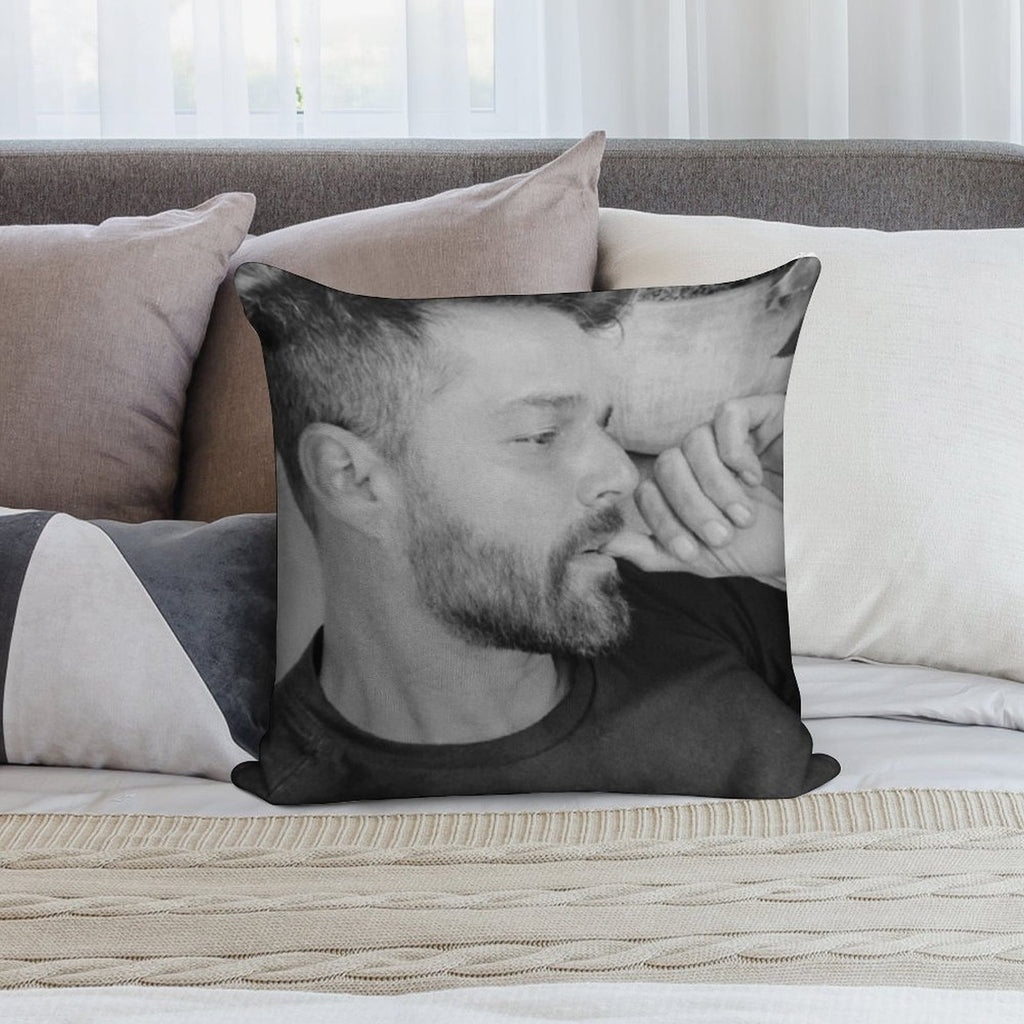 Ricky Martin Soft Decorative Cover Throw Pillow