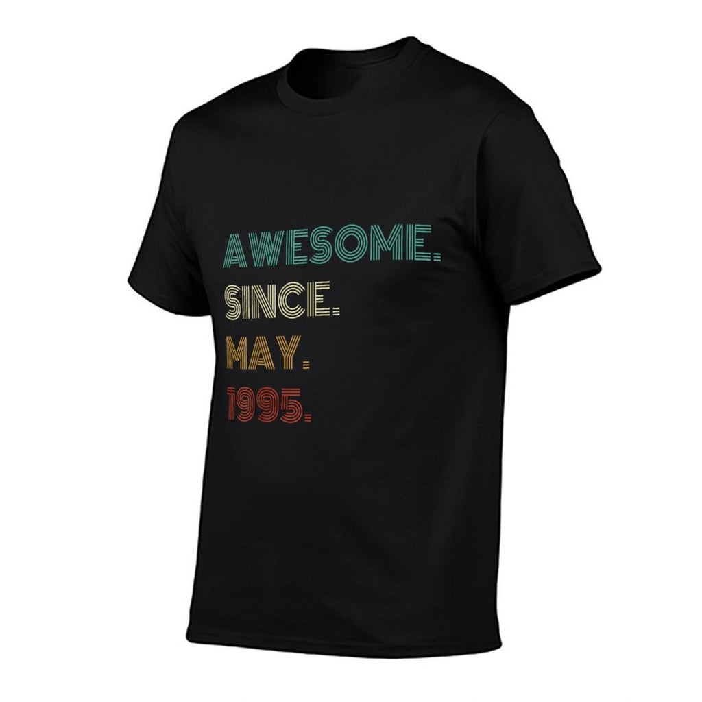 30 Years Old Awesome Since May 1995 30th Birthday  Summer-ready Fabric T-Shirt