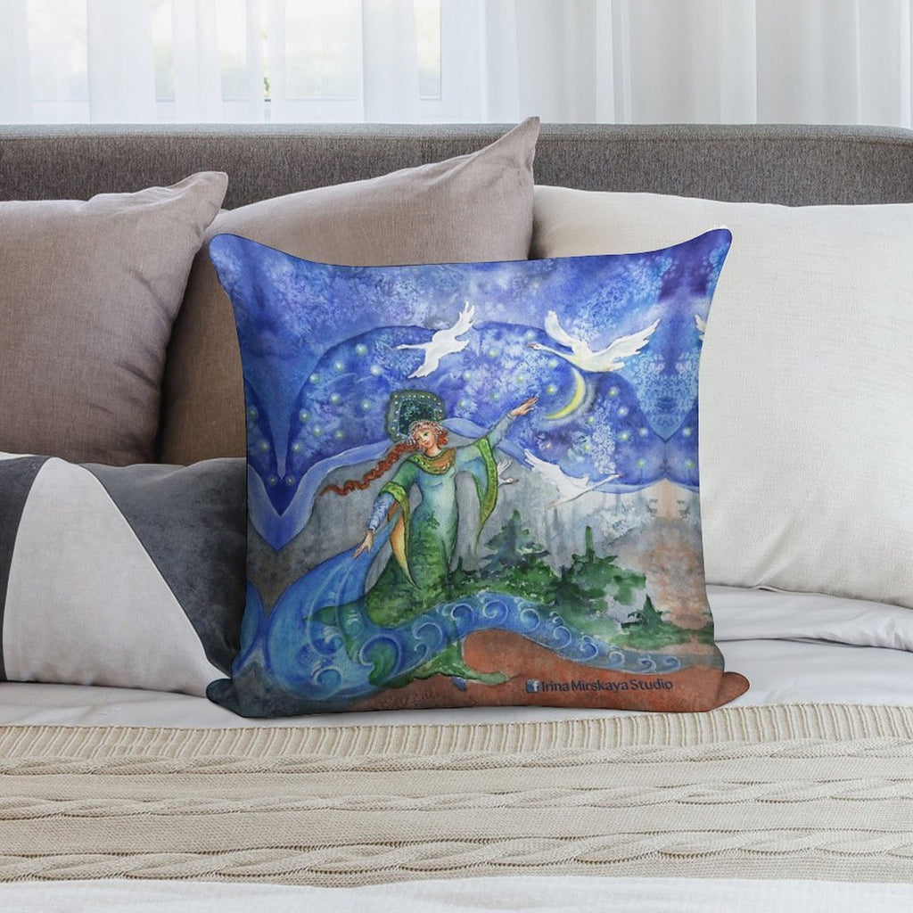 The Frog Princess Soft Fade-Resistant Throw Pillow
