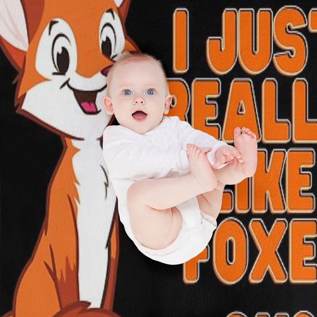 I Just Really Like Foxes Ok Anti-pilling Throw Blanket