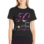 50 Year Old Awesome Floral 1973 50th Birthday Gift  Relaxed-fit T-Shirt