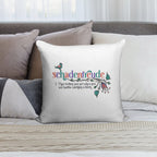 Schadenfreude - Definition with German Folk Flowers Soft Warmth Comfort Throw Pillow