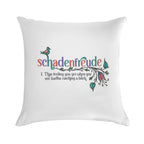 Schadenfreude - Definition with German Folk Flowers Soft Warmth Comfort Throw Pillow