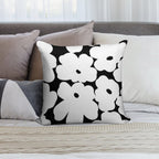 Warhol Flowers Soft Ultra-Soft Texture Throw Pillow