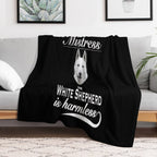 White German Shepherd Tshirt White German Shepherd Dog Shirt Tee Eco-conscious Throw Blanket