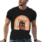 Five Is A Vibe 5th Birthday Party 5 Years Old Kids Boy Girl  Summer-ready Fabric T-Shirt