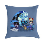 Shroomie Shadow Milk Cookie Soft Warmth Comfort Throw Pillow