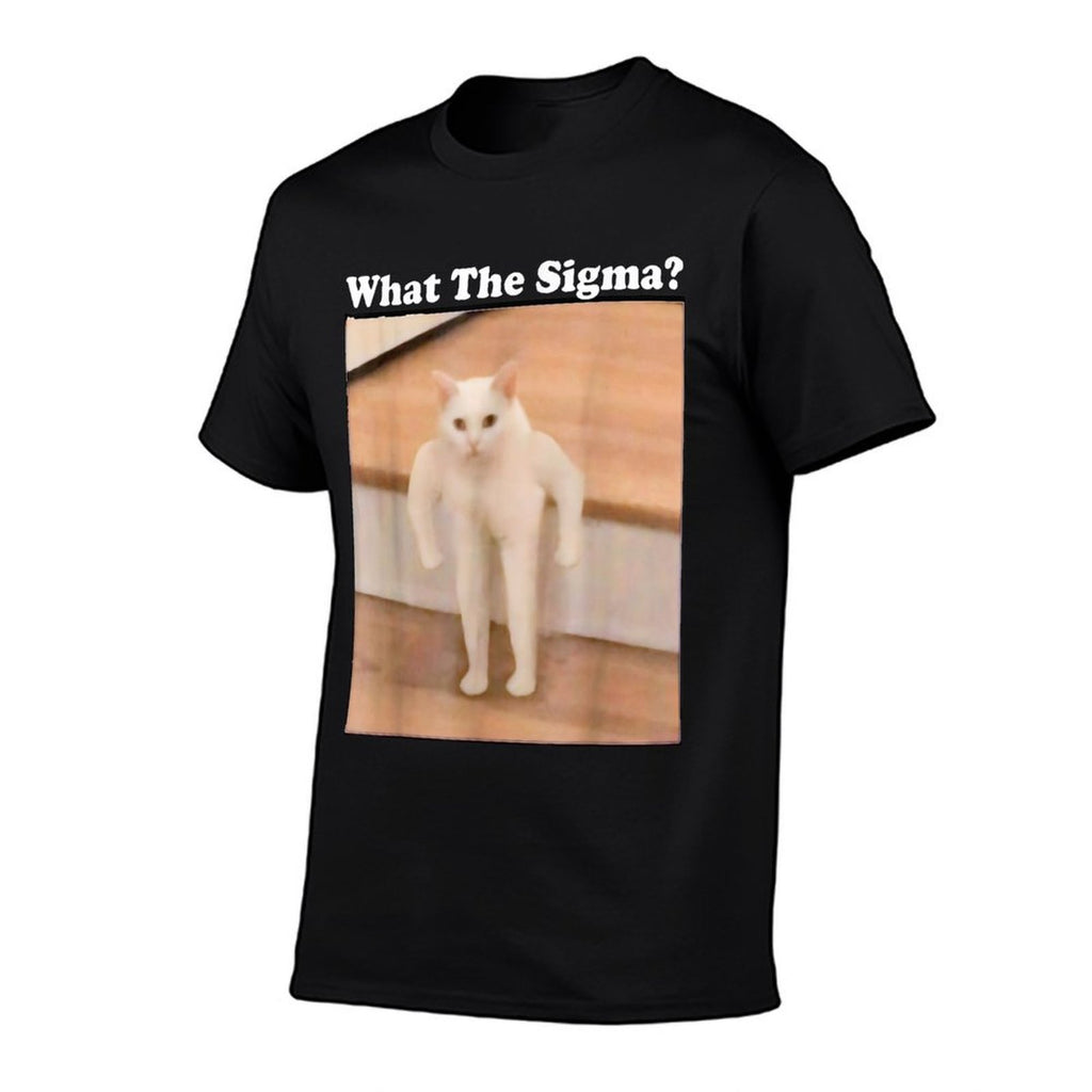 What Sigma Meme Cat Meme Internet Memes Funny Meme Gen Z Pun  Odor-resistant T-Shirt