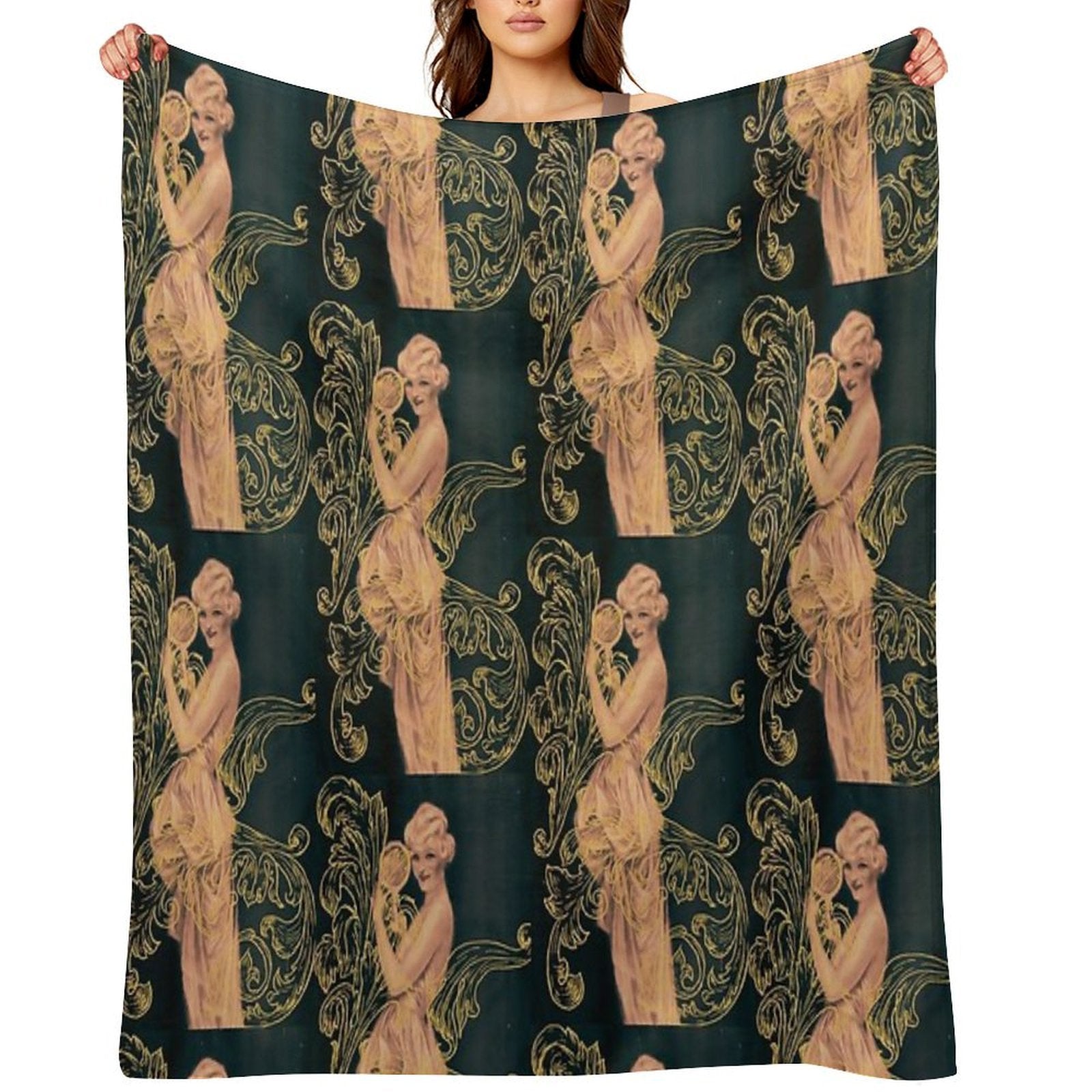 Golden Beauty Comfort Throw Blanket
