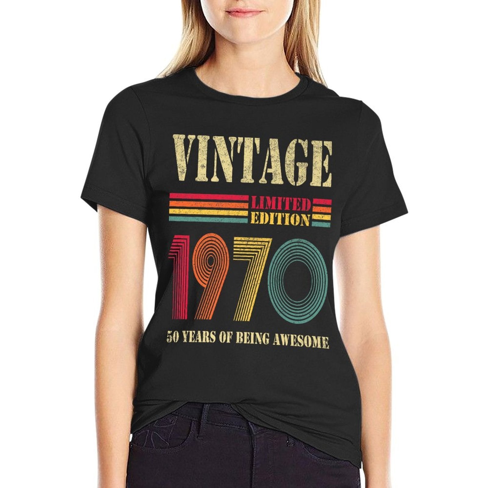 Vintage 1970 Clothes 50 Years Old Retro 50th Birthday Gifts Premium  Breathable T-Shirt