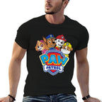 Paw Patrol Group With Logo  Wrinkle-resistant T-Shirt