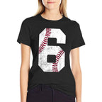 2019 6th Birthday Baseball Boys Kids Six 6 Sixth Gift  Eco-friendly Material T-Shirt