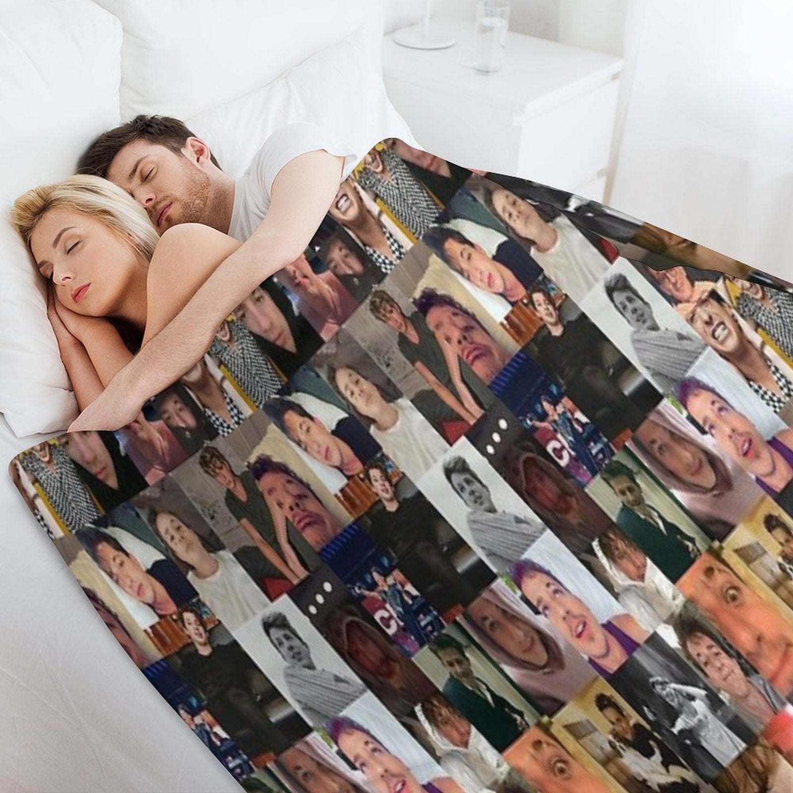 Charlie Puth Collage Velvety-soft Throw Blanket